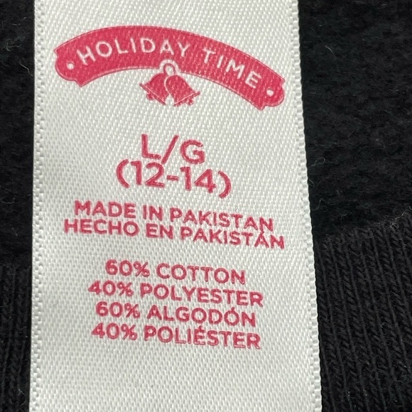 Holiday Time Gingerbread man Christmas long sleeve size large (12-14) sweatshirt - Picture 4 of 4